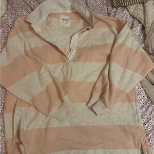 aerie rugby polo sweatshirt